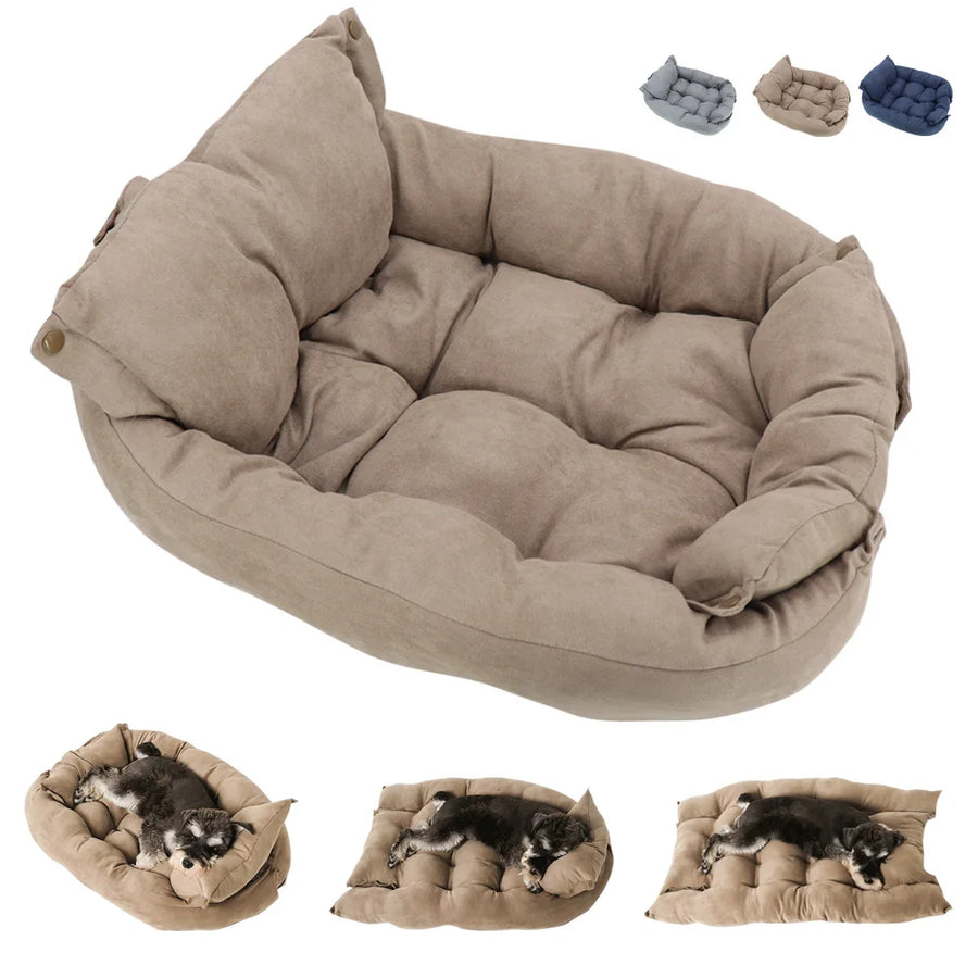 Vikbar hundbädd 3-i-1