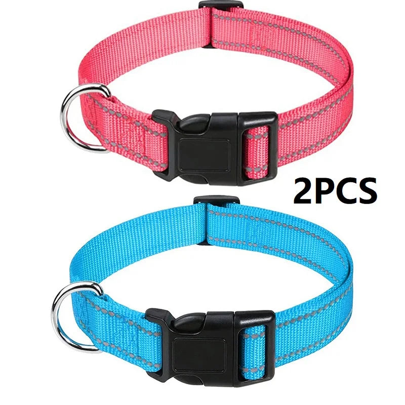 Justerbart halsband med reflexsömmar