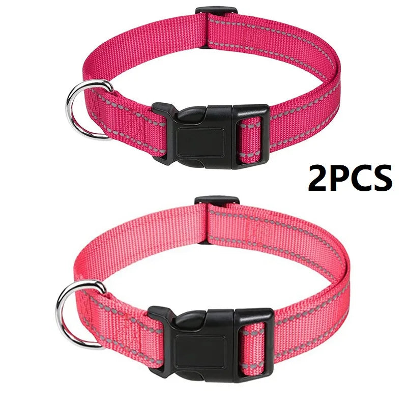 Justerbart halsband med reflexsömmar