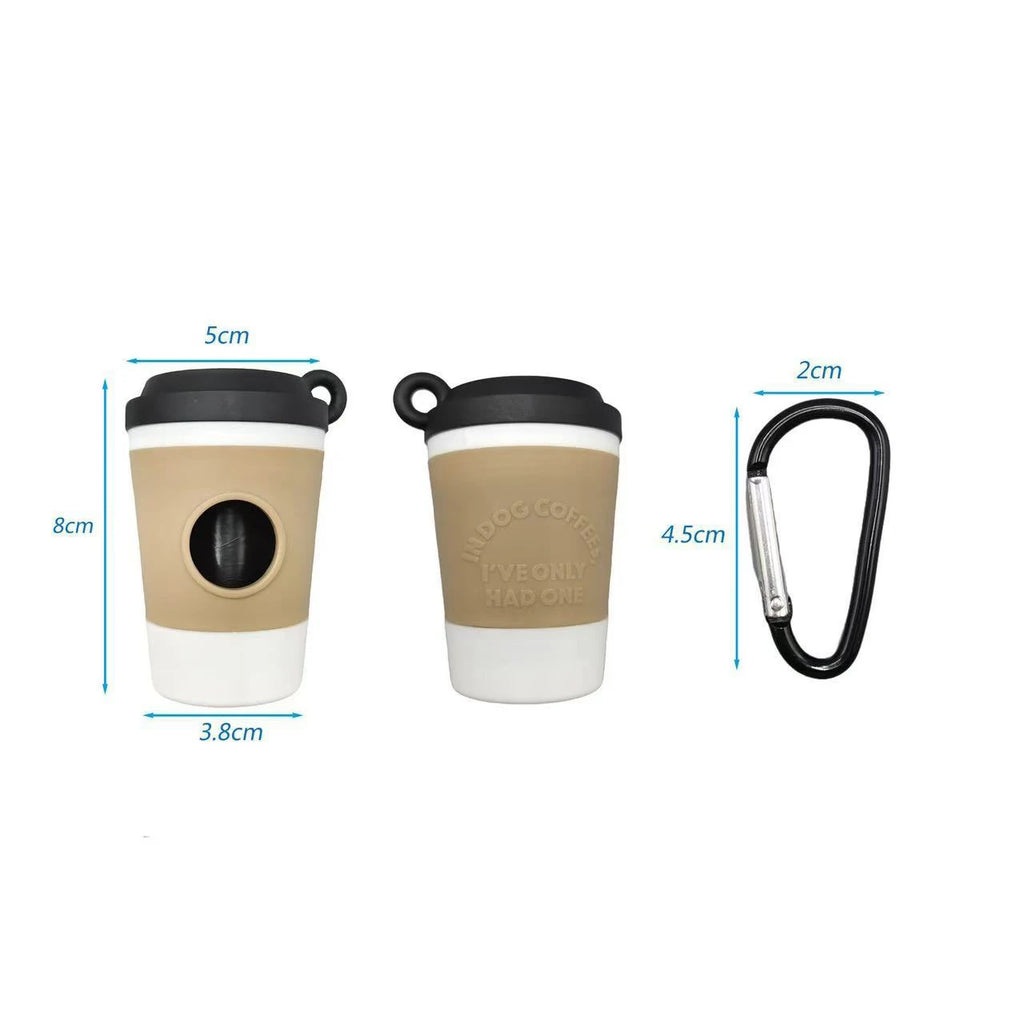 Bajspåsehållare som kaffemugg