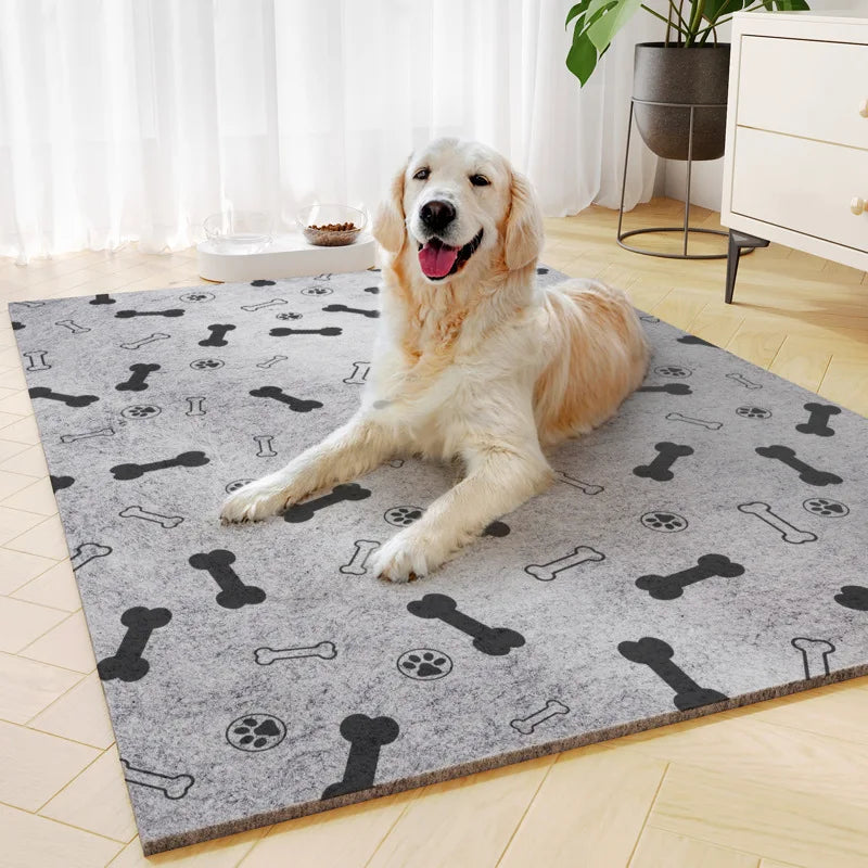 Liggmatta med hundmotiv