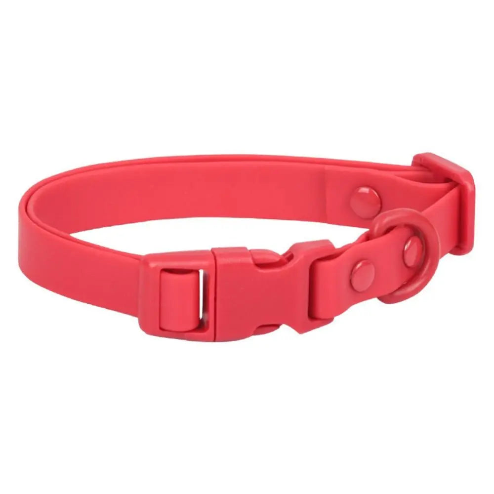 Lättskött PVC-halsband med klickspänne