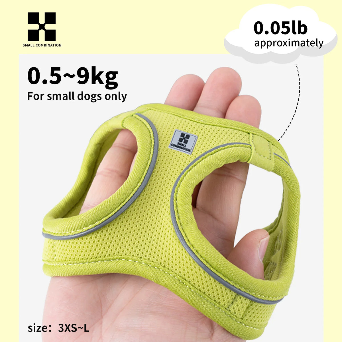 Step-in-sele med justerbart 2-meterskoppel