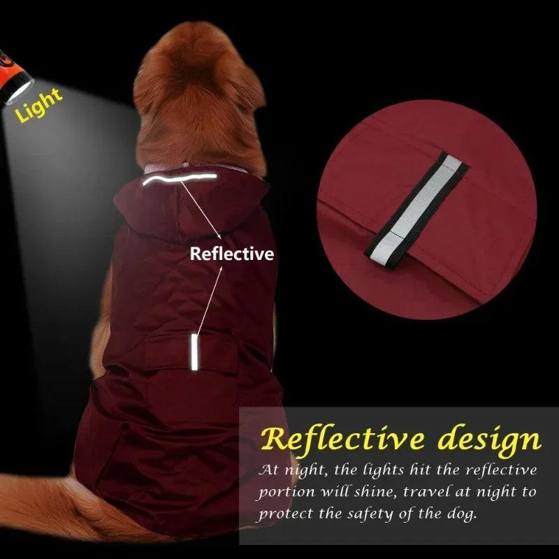 Regnjacka med ljus reflexpanel