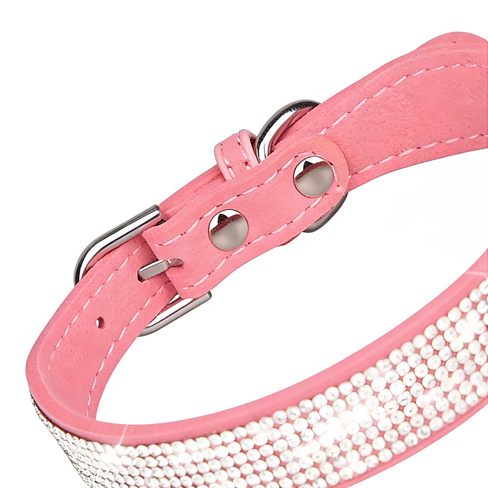 Hundhalsband med strass