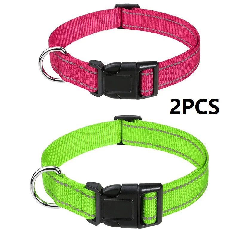 Justerbart halsband med reflexsömmar