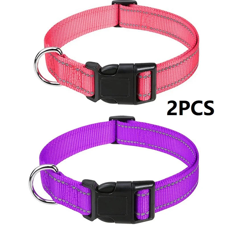 Justerbart halsband med reflexsömmar