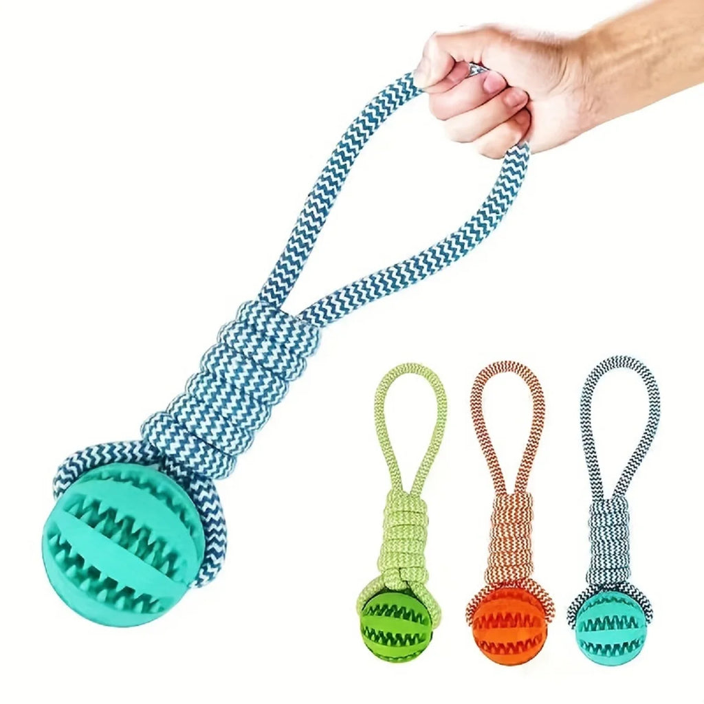 Godisboll med flätad dragögla