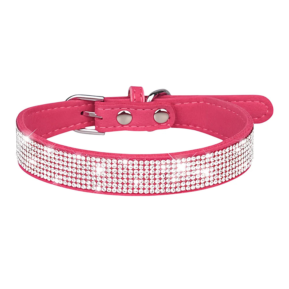 Hundhalsband med strass