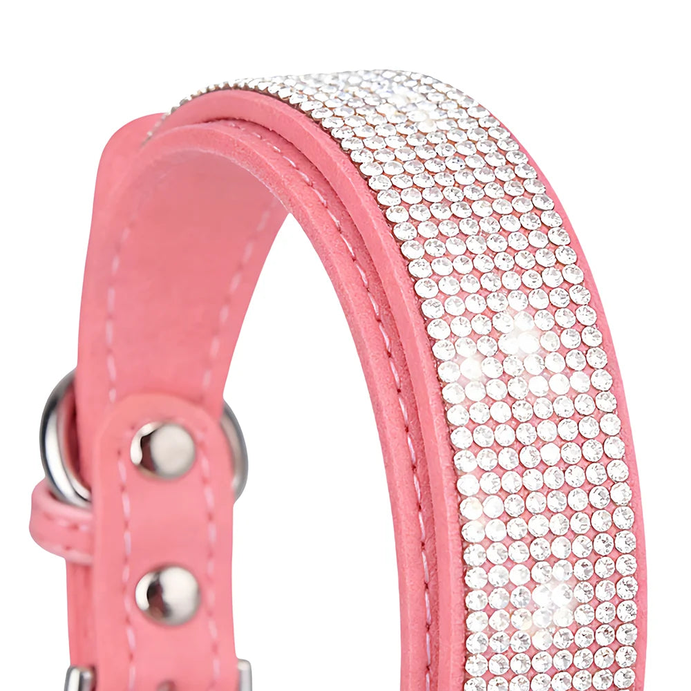 Hundhalsband med strass