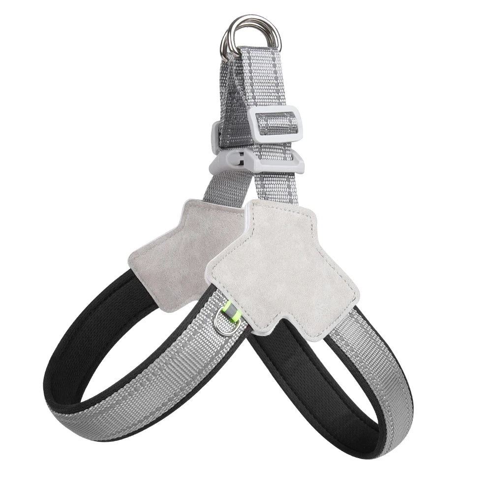 Hundsele med breda reflexband