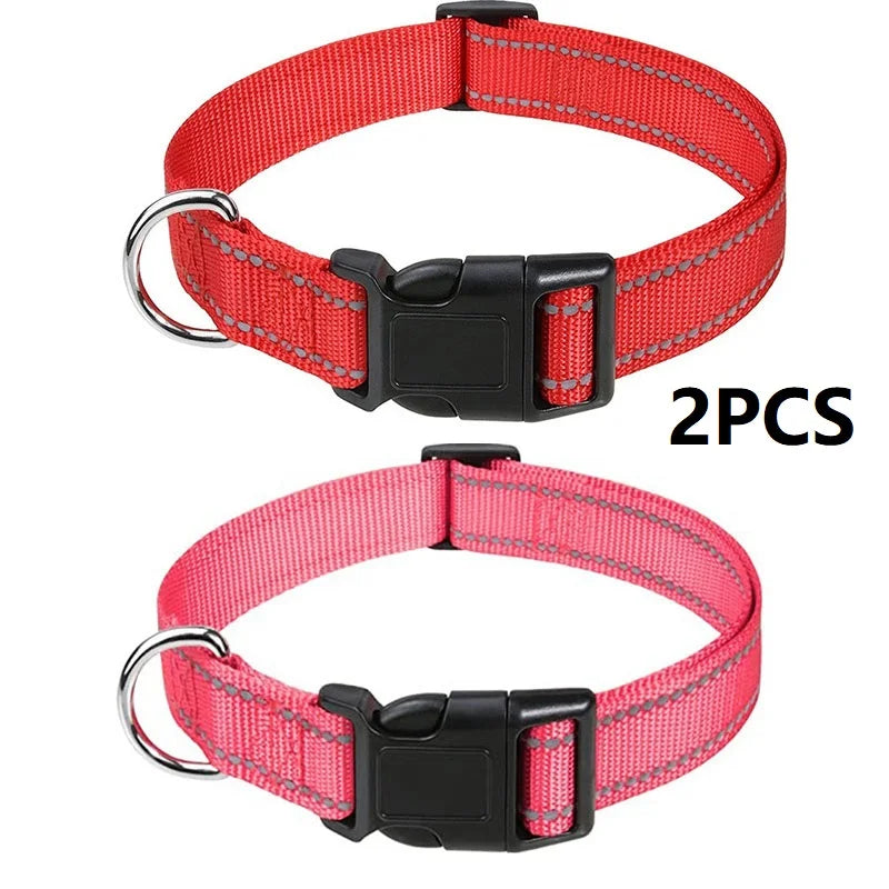 Justerbart halsband med reflexsömmar