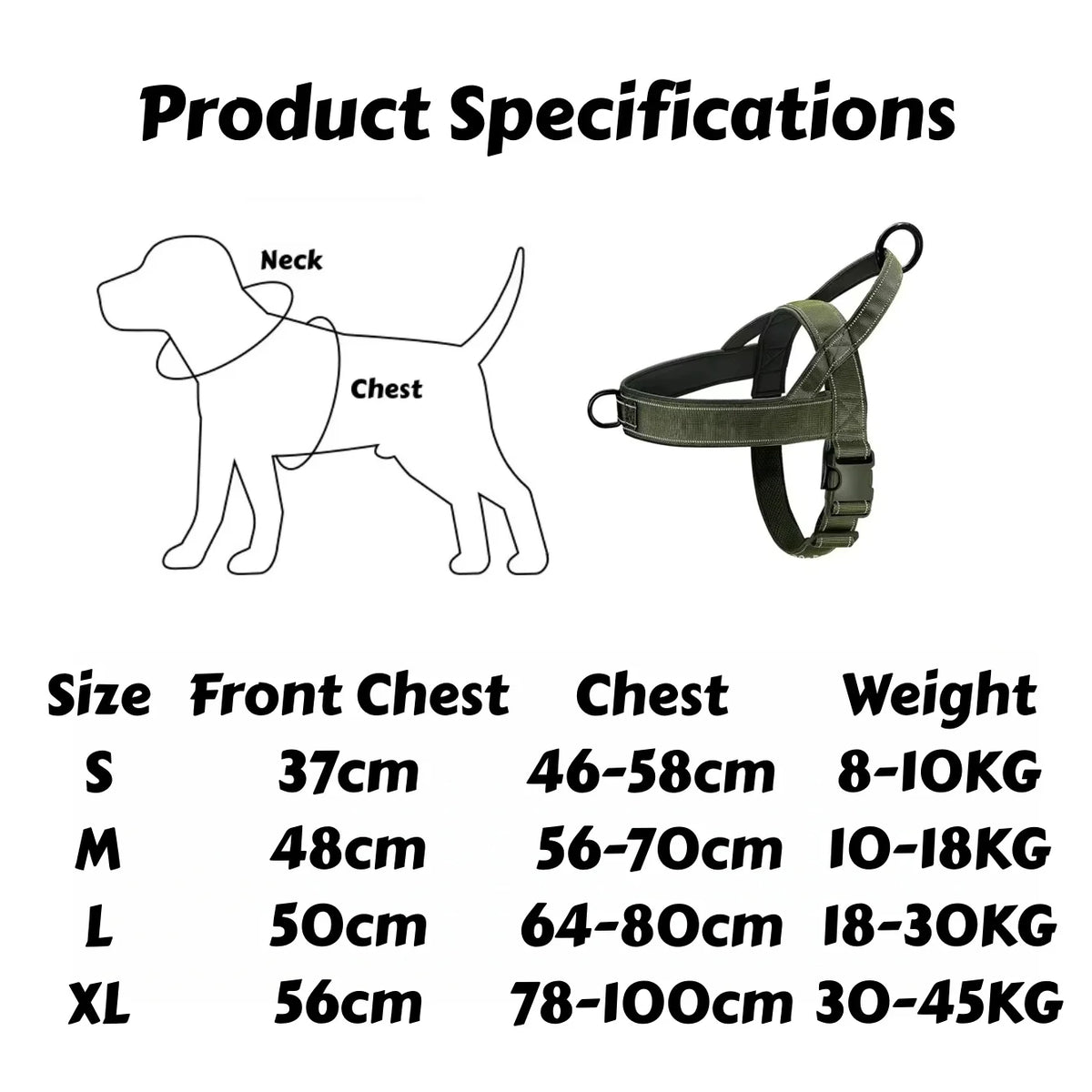 Hundsele med bred bröstrem