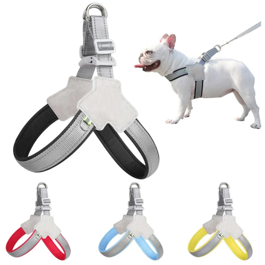 Hundsele med breda reflexband