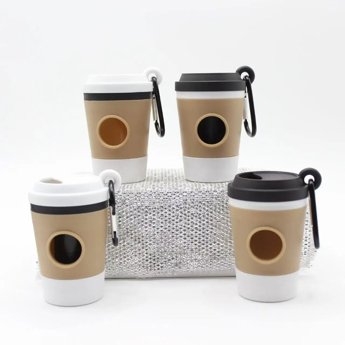 Bajspåsehållare som kaffemugg