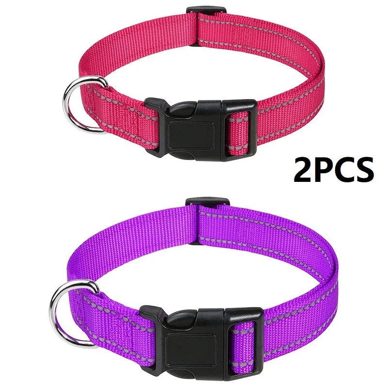 Justerbart halsband med reflexsömmar