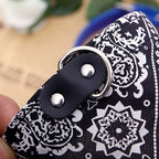 Hundhalsband med mönstrad scarf