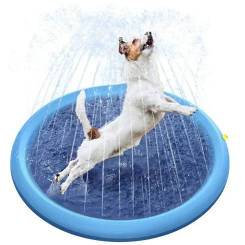 Vattenlekmatta med sprinkler