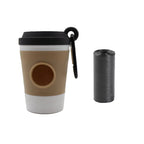 Bajspåsehållare som kaffemugg