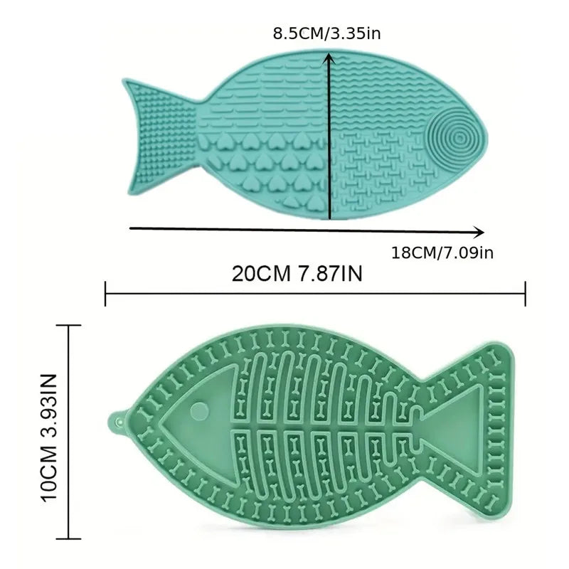 Fiskformad slickmatta