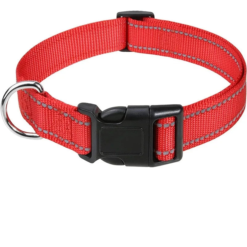 Justerbart halsband med reflexsömmar