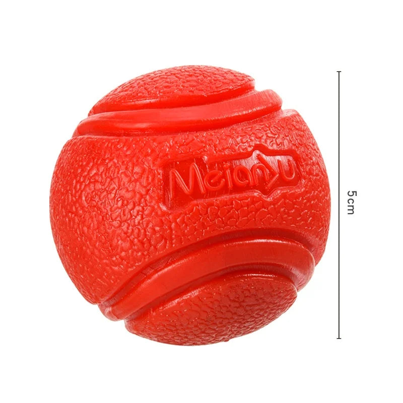 Massiv gummiboll för apportlek