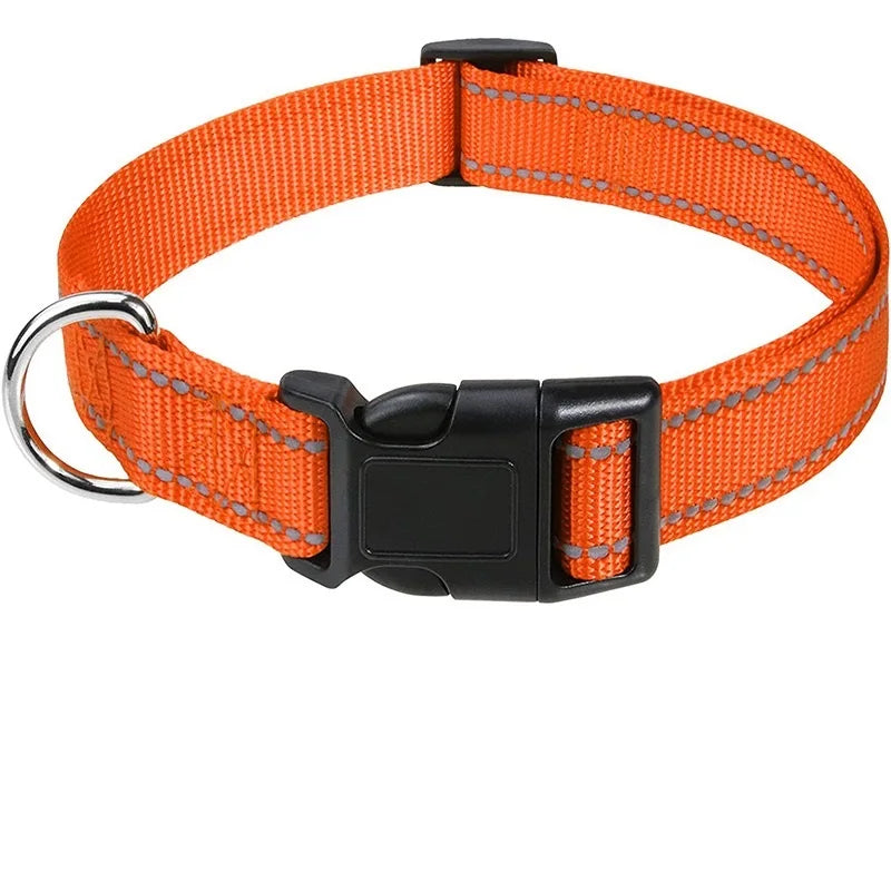 Justerbart halsband med reflexsömmar
