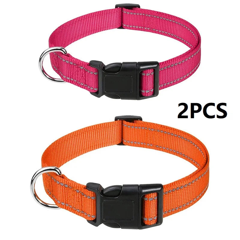Justerbart halsband med reflexsömmar