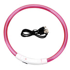 Lysande halsring med USB-laddning