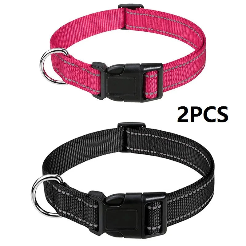 Justerbart halsband med reflexsömmar